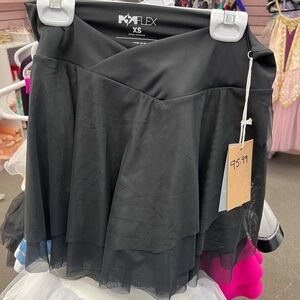 POPFLEX Elegant Black Skater Skirt